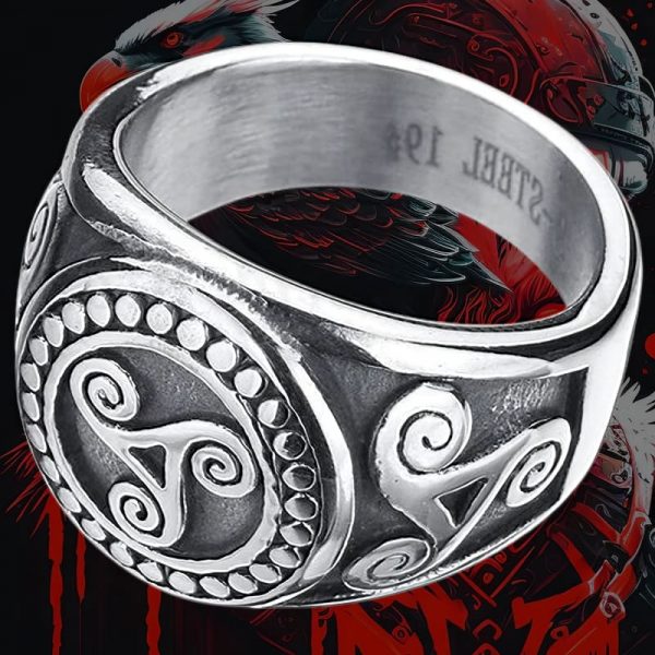 Bague Triskèle Mystique [Acier]