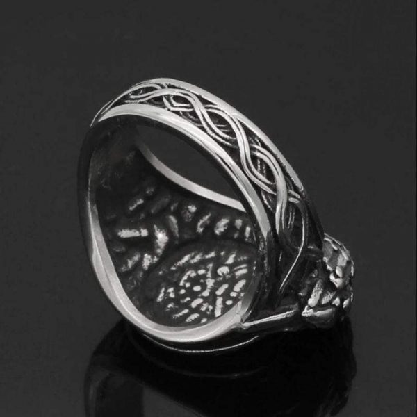 Bague symbole Valknut - Acier inoxydable - Viking - Image 6