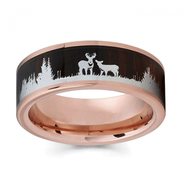 Bague Viking <br>Cerf d'yggdrasil</br> - Image 2