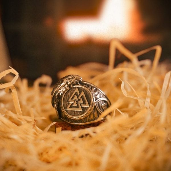 Bague symbole Valknut - Acier inoxydable - Viking - Image 2