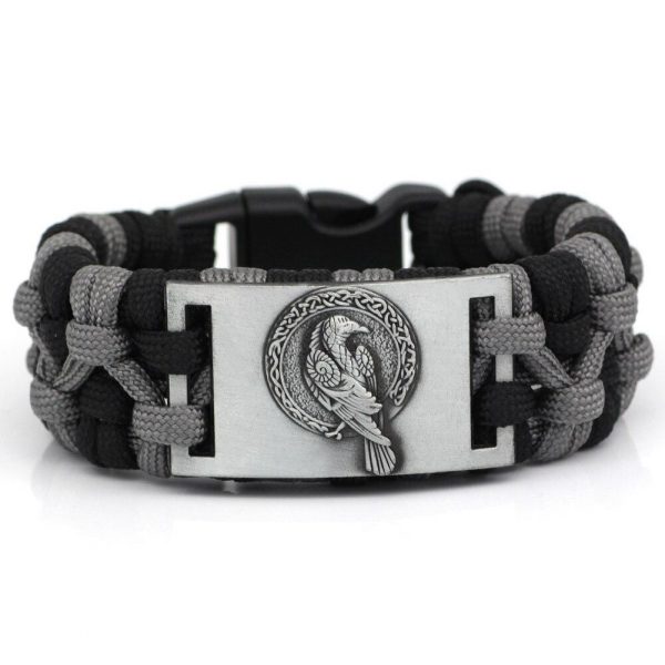 Bracelet corbeau d'Odin paracorde