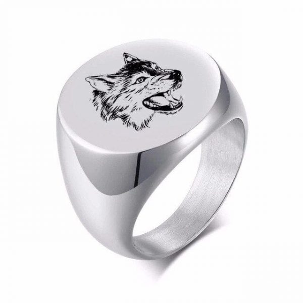 Bague Viking <br>Loup Fenrir</br>