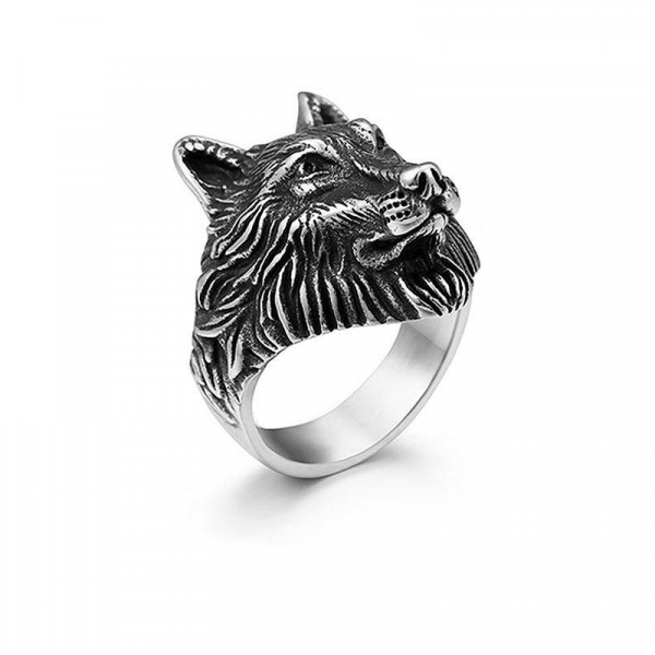 Bague Viking <br>Loup Fenrir</br>