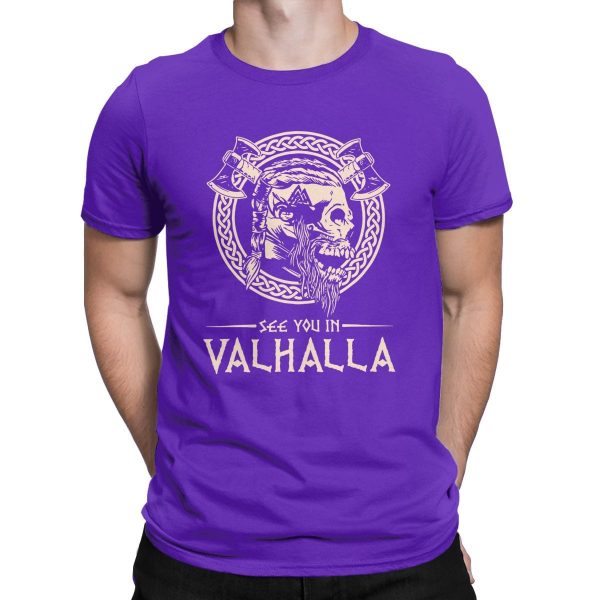 T-shirt avec crane "See you in Valhalla" - Image 16