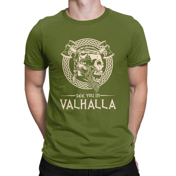 T-shirt avec crane "See you in Valhalla" - Image 8