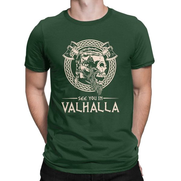 T-shirt avec crane "See you in Valhalla" - Image 7