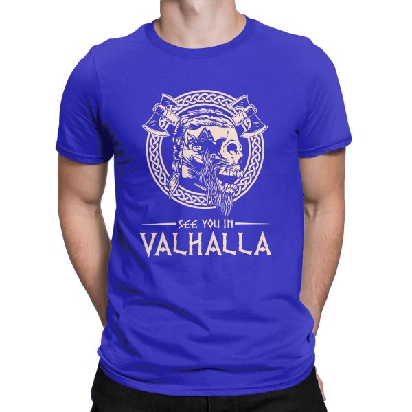 T-shirt avec crane "See you in Valhalla" - Image 11