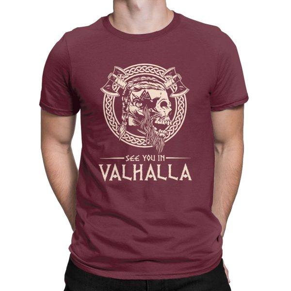 T-shirt avec crane "See you in Valhalla" - Image 5