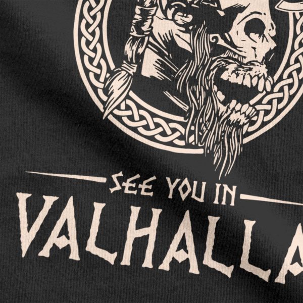 T-shirt avec crane "See you in Valhalla" - Image 3