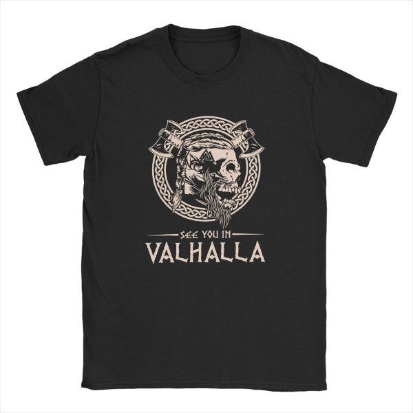 T-shirt avec crane "See you in Valhalla"