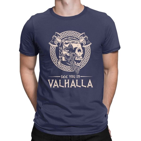 T-shirt avec crane "See you in Valhalla" - Image 9