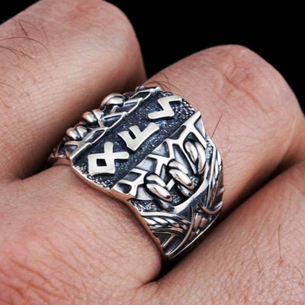 Bague Viking - Futhark rune - Image 2