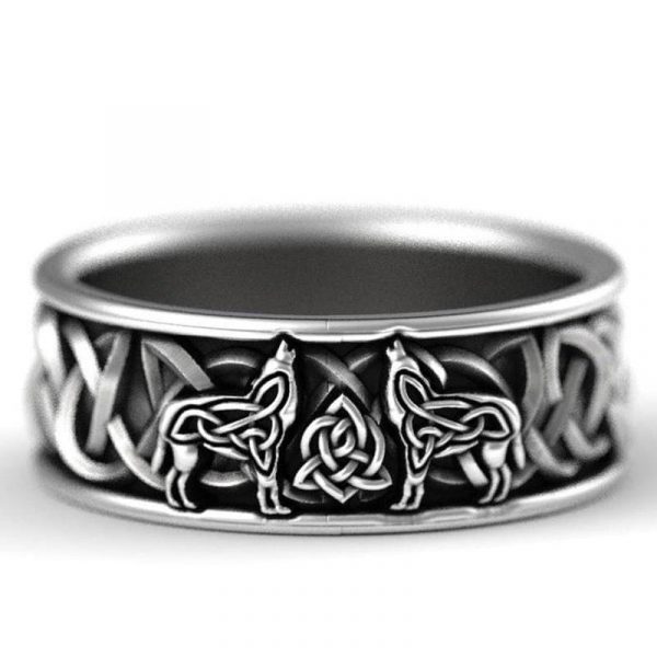 Bague Viking - loup celtique