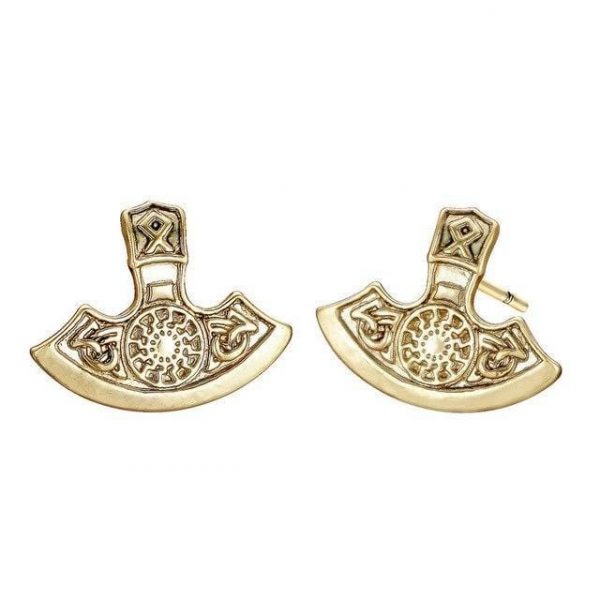 Boucles d'oreilles Vikings - Hache de Sang