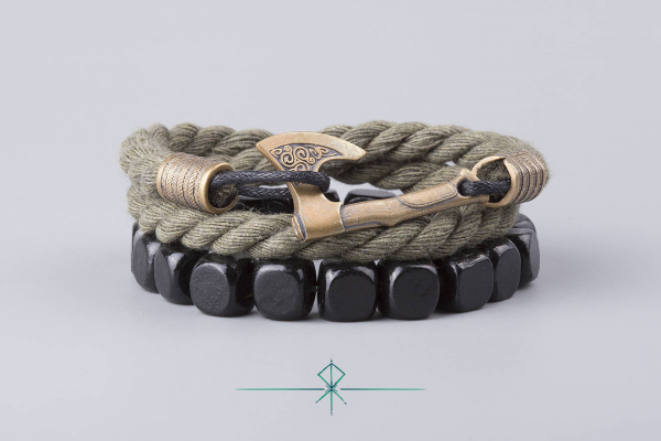 HARALD - Bronze massif | Corde Marron
