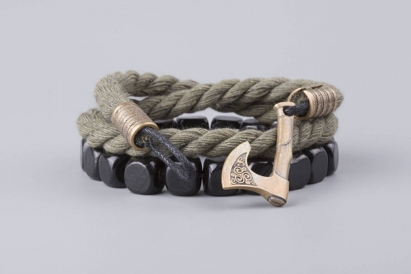 HARALD - Bronze massif | Corde Marron - Image 2